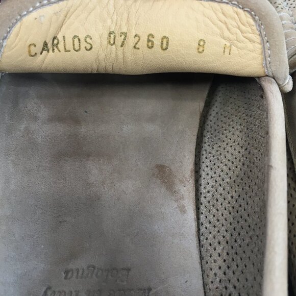 Bruno Magli Carlos Tan Perforated Suede Penny Loafers Size 8M main image 6